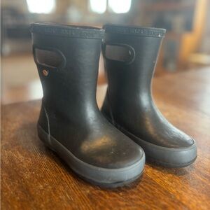 BOGS Black Kids Rain Boots